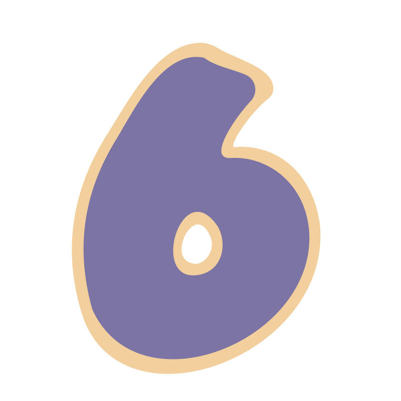 NUMBER 6 COOKIE CUTTER