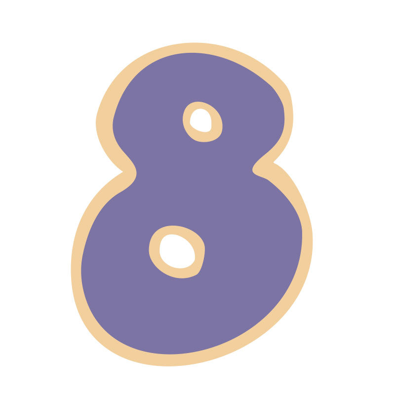 NUMBER 8 COOKIE CUTTER