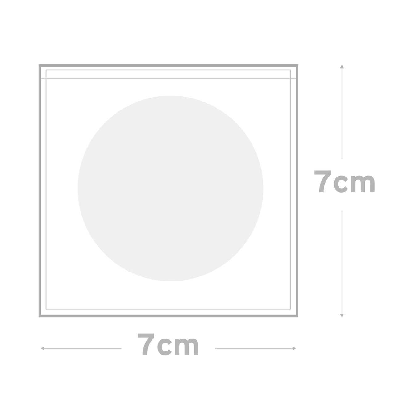 Peel Seal Bags 7cm X 7cm (Pkt 100)