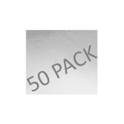 SQUARE 9 INCH SILVER STANDARD BOARD 50PCE - Cake Decorating Central