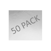 SQUARE 11 INCH SILVER STANDARD BOARD 50PCE - Cake Decorating Central