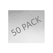 SQUARE 12 INCH SILVER STANDARD BOARD 50PCE - Cake Decorating Central