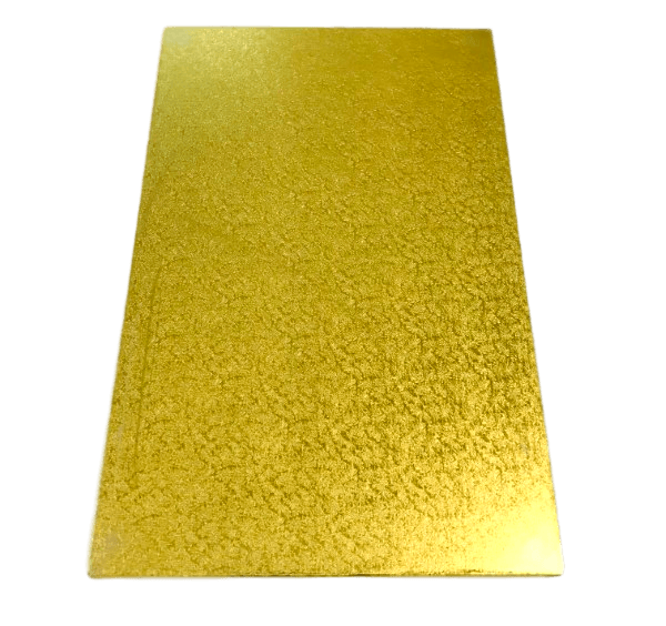 RECTANGLE 10IN X 16IN GOLD MDF BOARD - Cake Decorating Central