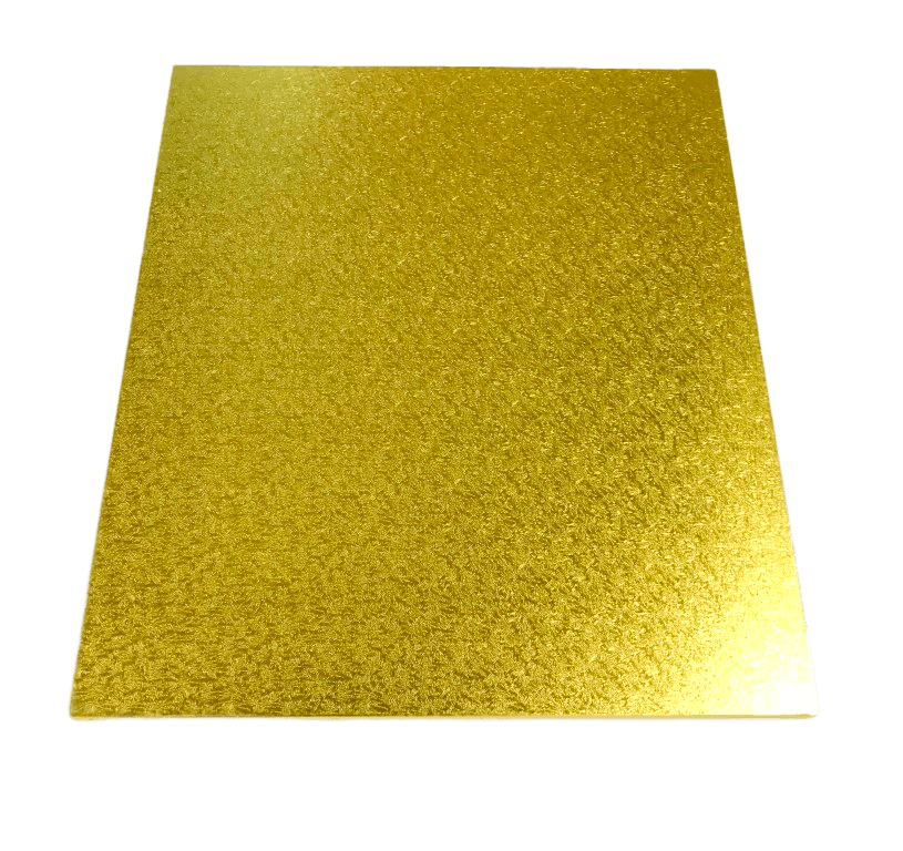 RECTANGLE 12IN X 14IN GOLD MDF BOARD - Cake Decorating Central