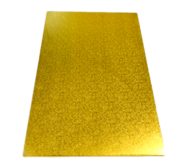 RECTANGLE 12IN X 18IN GOLD MDF BOARD - Cake Decorating Central
