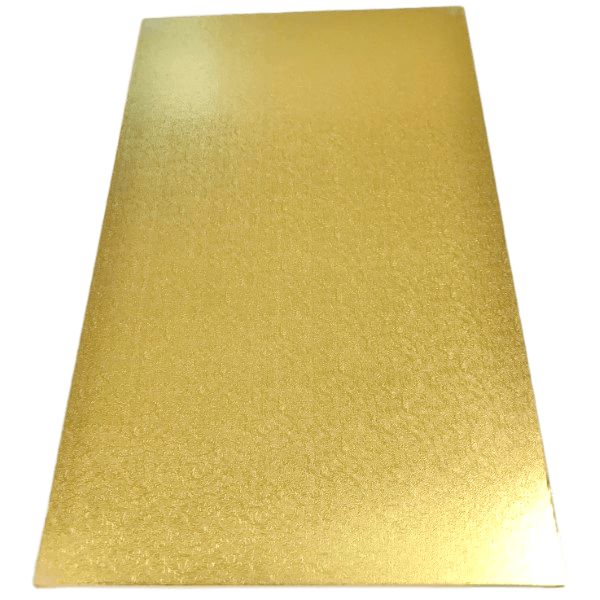 RECTANGLE 12IN X 20IN GOLD MDF BOARD - Cake Decorating Central