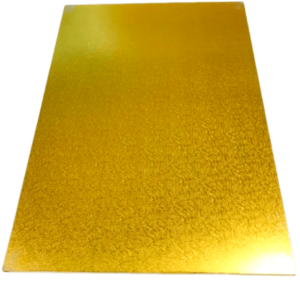 RECTANGLE 14IN X 20IN GOLD MDF BOARD - Cake Decorating Central