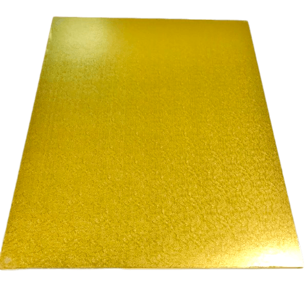 RECTANGLE 16IN X 20IN GOLD MDF BOARD - Cake Decorating Central