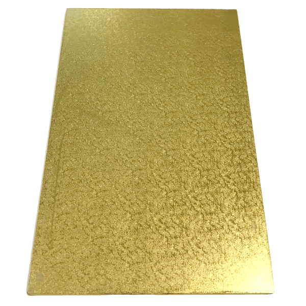 RECTANGLE 16IN X 24IN GOLD MDF BOARD - Cake Decorating Central