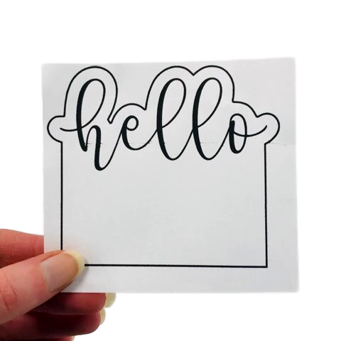 HELLO Plastic Cookie Cutter - Cake Decorating Central