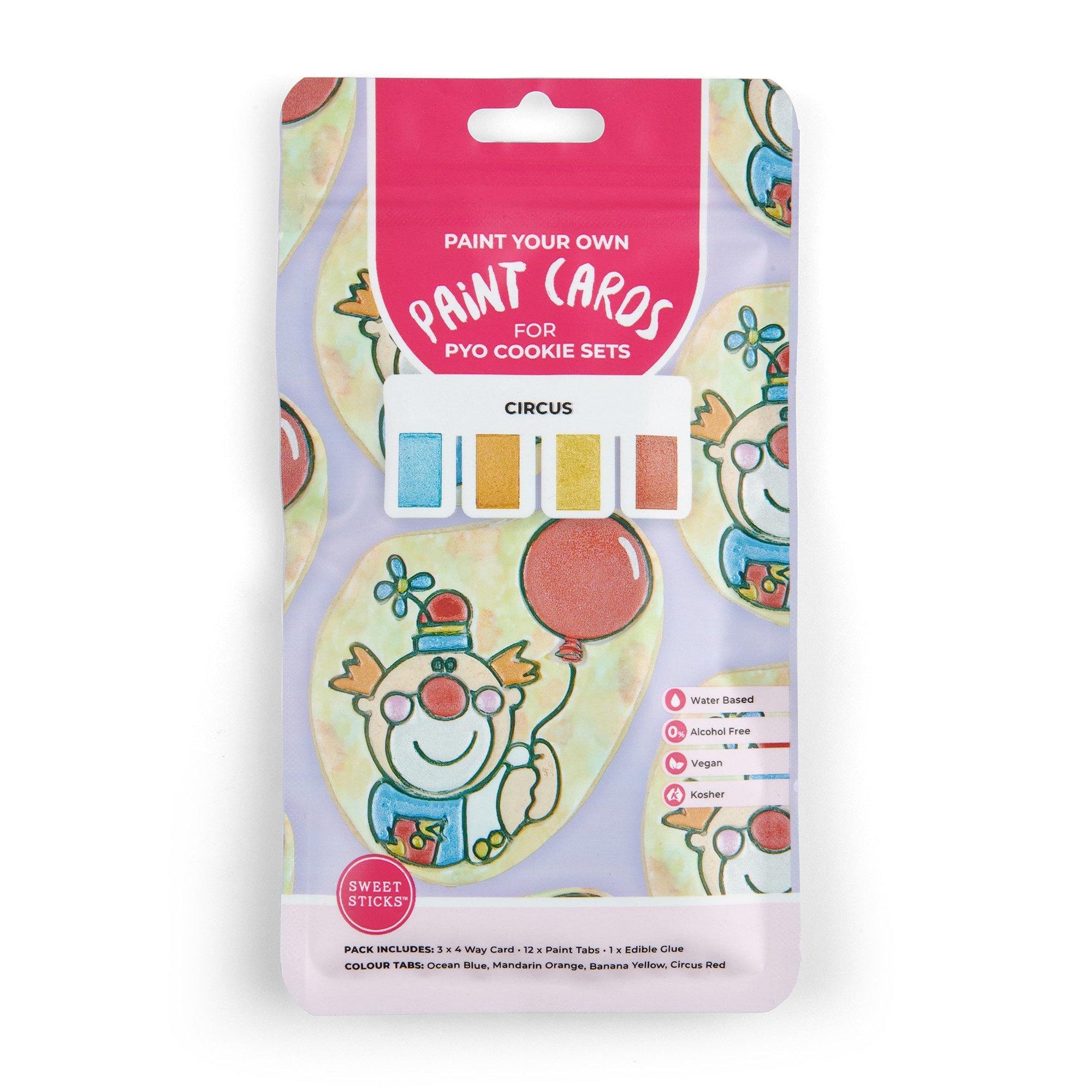 PYO Paint Cards CIRCUS - Cake Decorating Central