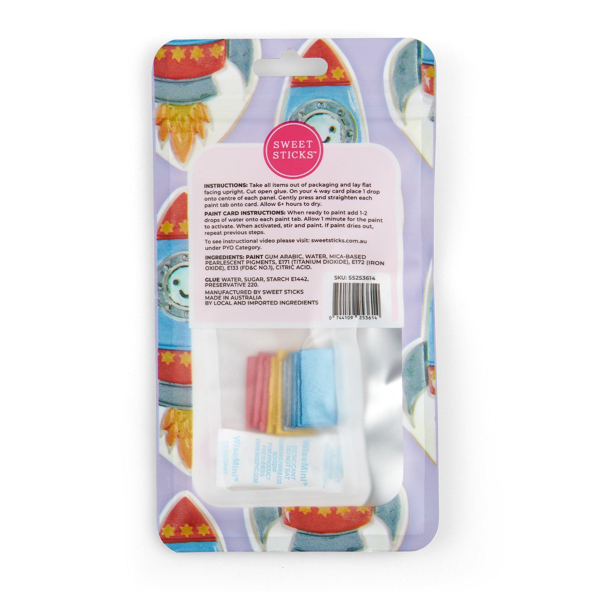 PYO Paint Cards SPACE - Cake Decorating Central