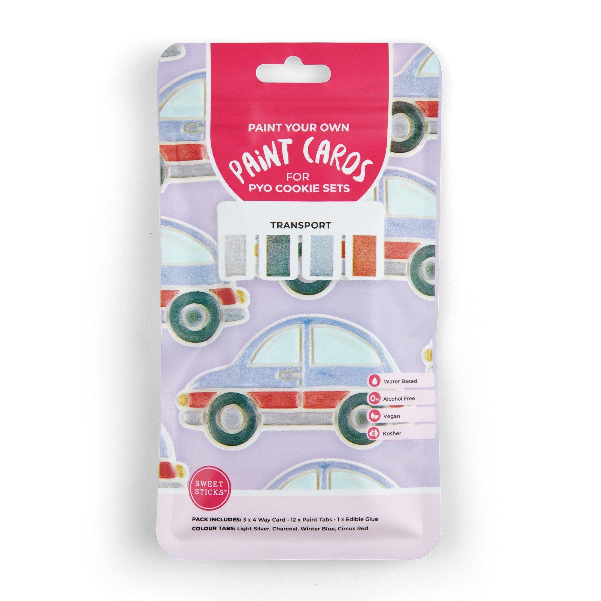 PYO Paint Cards TRANSPORT - Cake Decorating Central