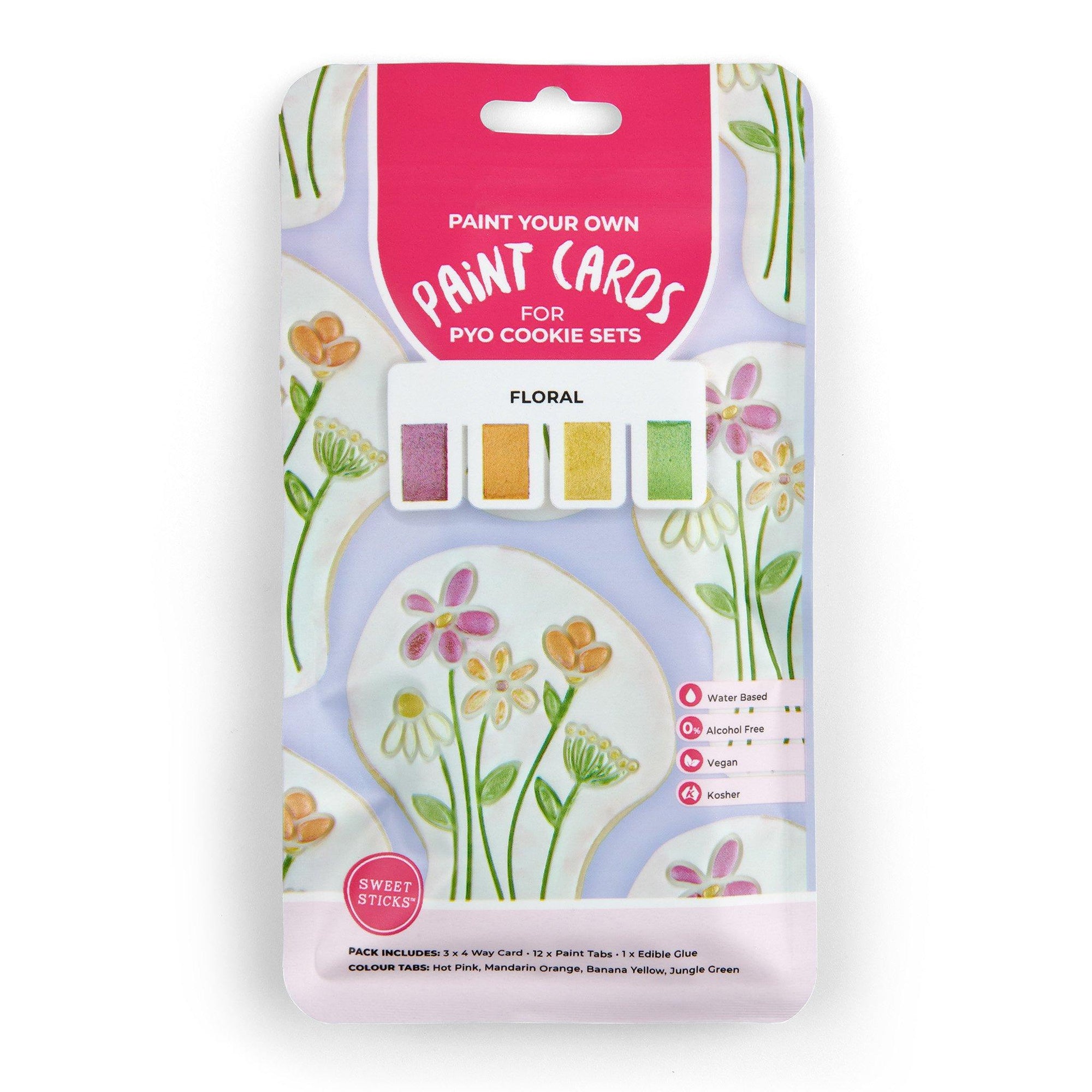 PYO Paint Cards FLORAL - Cake Decorating Central