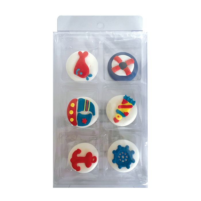 Sugar Decorations NAUTICAL 6 PIECE