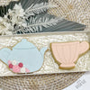TEACUP with TEAPOT CUTTER + COOKIE EMBOSSER SET by Little Biskut