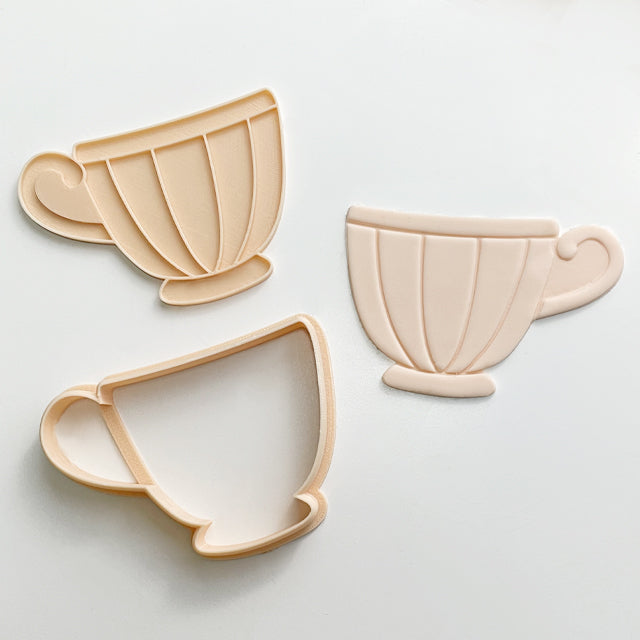 Tea Cup Cutter & Embosser Set