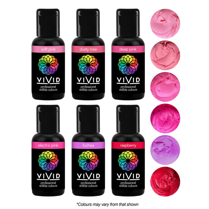 VIVID GEL COLOUR 6 PACK PINK PASSION