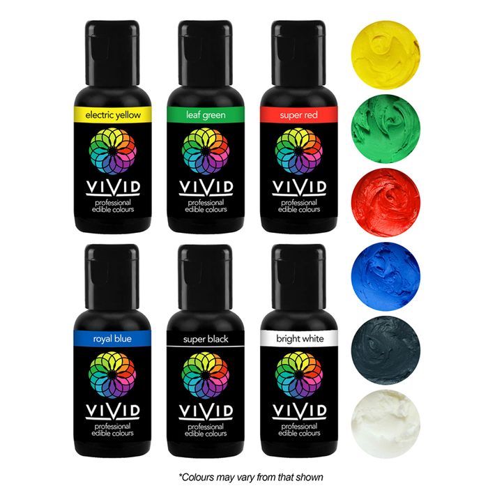 VIVID GEL COLOUR 6 PACK PRIMARY