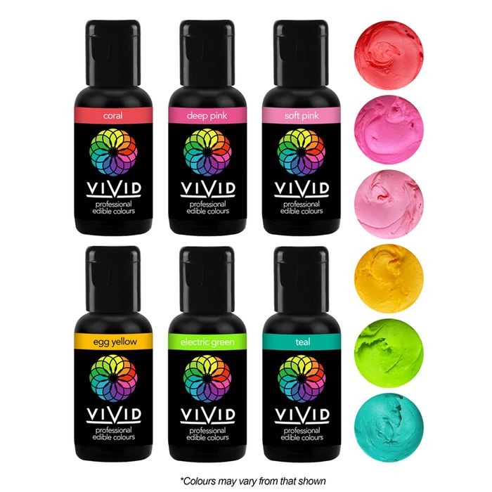 VIVID GEL COLOUR 6 PACK TROPICAL