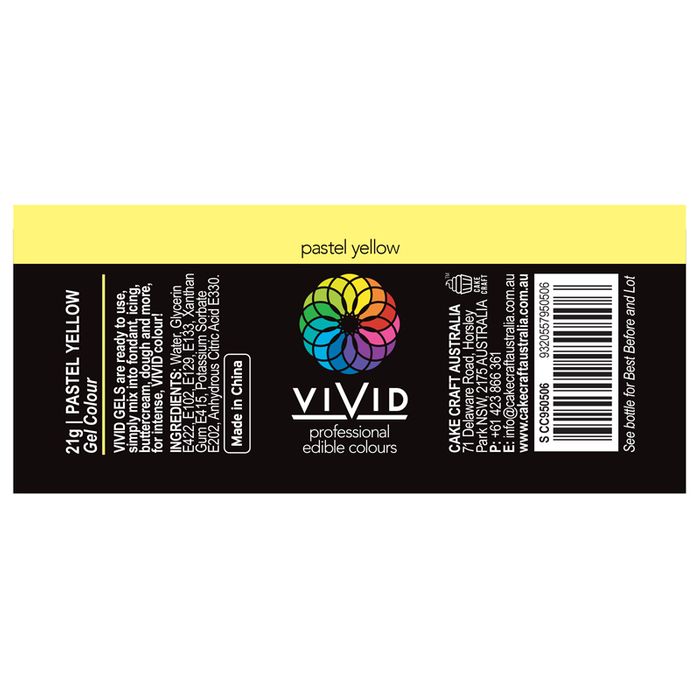 VIVID GEL COLOUR PASTEL YELLOW 21G