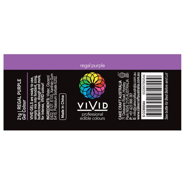 VIVID GEL COLOUR REGAL PURPLE 21G