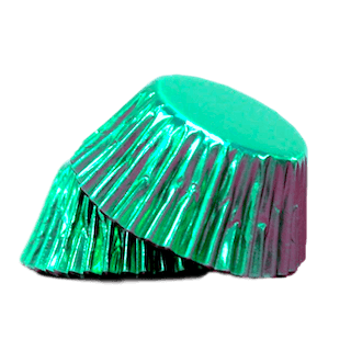 AQUA Mini Foil Cupcake Papers 500pk - Cake Decorating Central