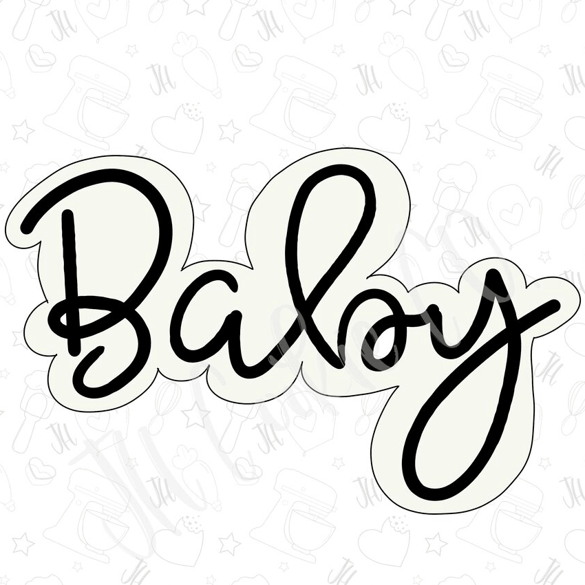 BABY WORD 4 inch cookie cutter - Cake Decorating Central