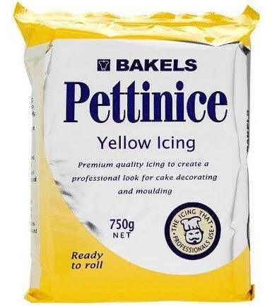 BAKELS YELLOW RTR fondant Icing 750g - Cake Decorating Central