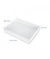 Biscuit Box with Clear Lid - 32cmx25cmx5cm - Cake Decorating Central