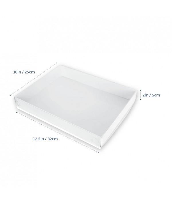 Biscuit Box with Clear Lid - 32cmx25cmx5cm - Cake Decorating Central