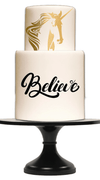 Silho Stencil BELIEVE - Cake Decorating Central