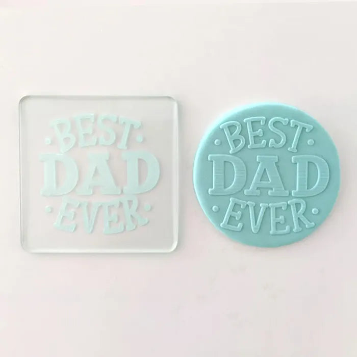 BEST DAD EVER COOKIE DEBOSSER