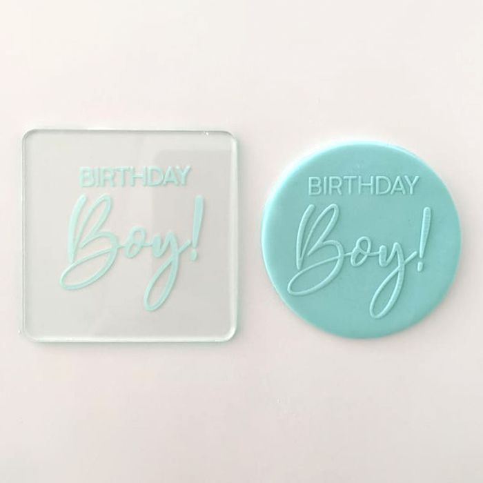 BIRTHDAY BOY COOKIE DEBOSSER