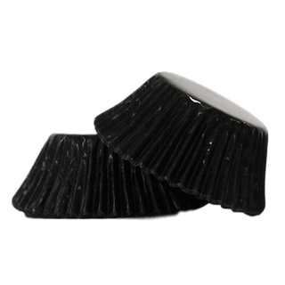 BLACK Foil Muffin Papers 500pk - Cake Decorating Central