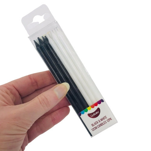GoBake Black & White Candles - Cake Decorating Central