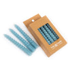 BLUE Big Spiral Candles 10pk