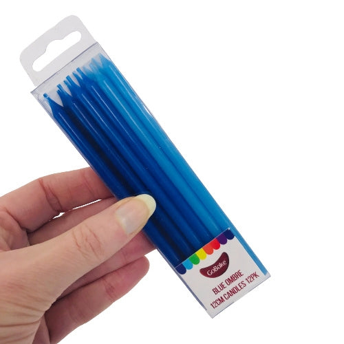 GoBake Blue Ombre Candles - Cake Decorating Central