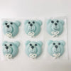 TEDDY DECORATIONS BLUE 6pce