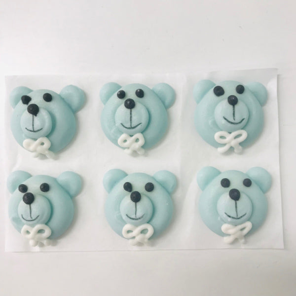 TEDDY DECORATIONS BLUE 6pce