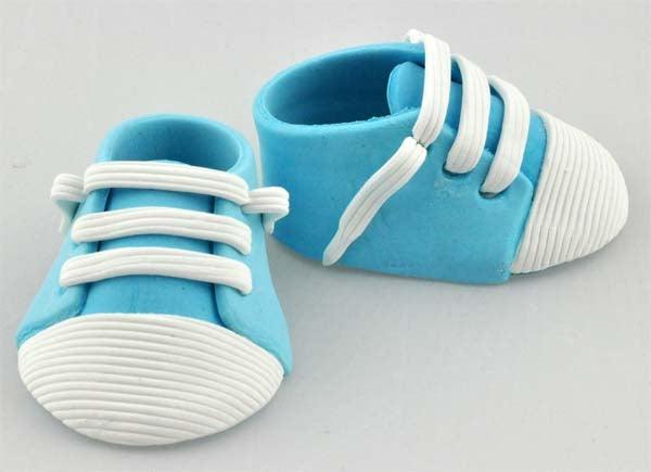 Baby Sneakers 2 pce Cake Topper BLUE - Cake Decorating Central