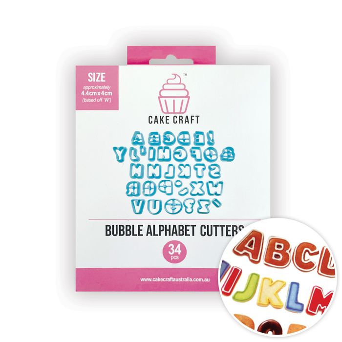 Bubble Font Alphabet Cutter Set
