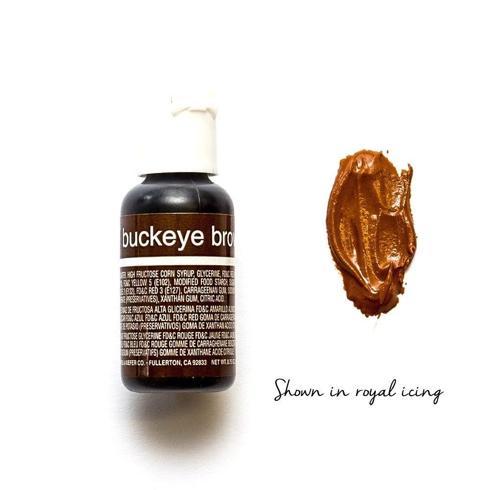 Chefmaster BUCKEYE BROWN liqua-gel 20g - Cake Decorating Central