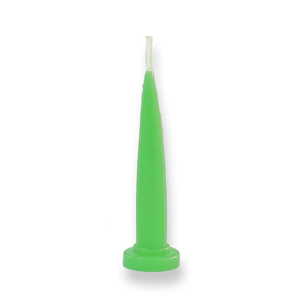 Bullet Candle Green (each) - Cake Decorating Central