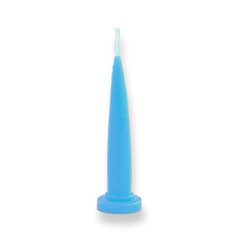 Bullet Candle Light Blue(each) - Cake Decorating Central