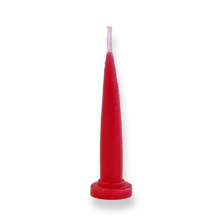 Bullet Candle Red (each) - Cake Decorating Central