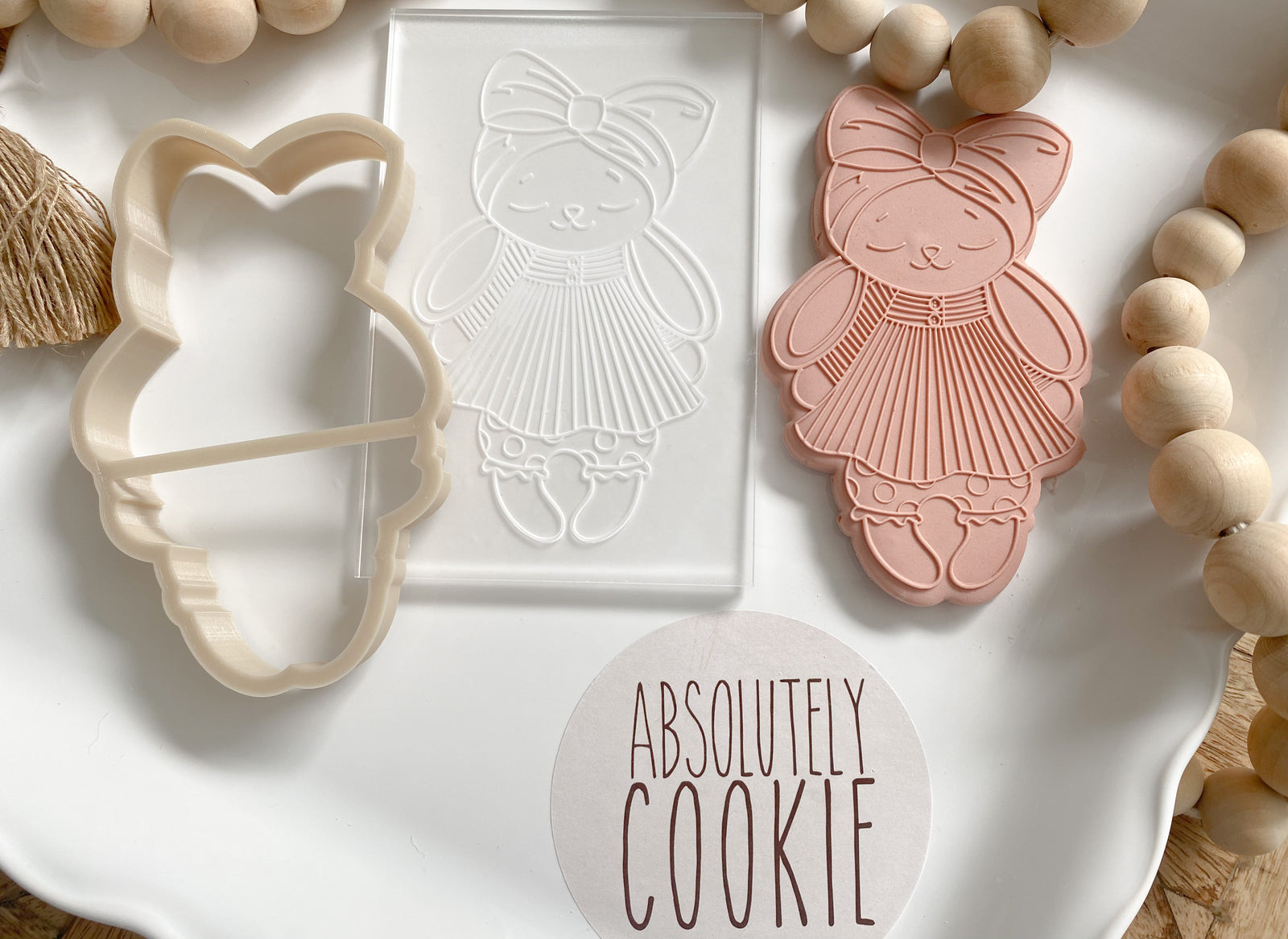 BUNNIKINS GIRL Bunny Cutter & Debosser Set
