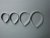 ROSE PETALS EXTRA LARGE 4pce fondant cutter set - Cake Decorating Central