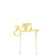 Happy Birthday Gold Metal Cake Topper (2) - Cake Decorating Central
