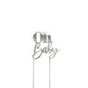 OH Baby Silver Metal Cake Topper - Cake Decorating Central